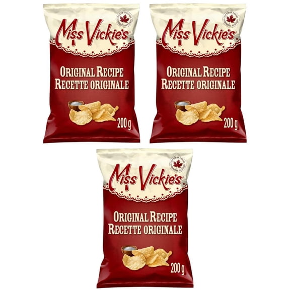 Miss Vickie's Original Recipe Kettle Cooked Potato Chips, 200g (3 Pack)