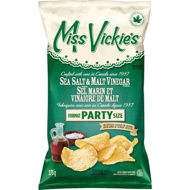 Miss Vickie's Sea Salt & Malt Vinegar Chips 275g/9.7 oz