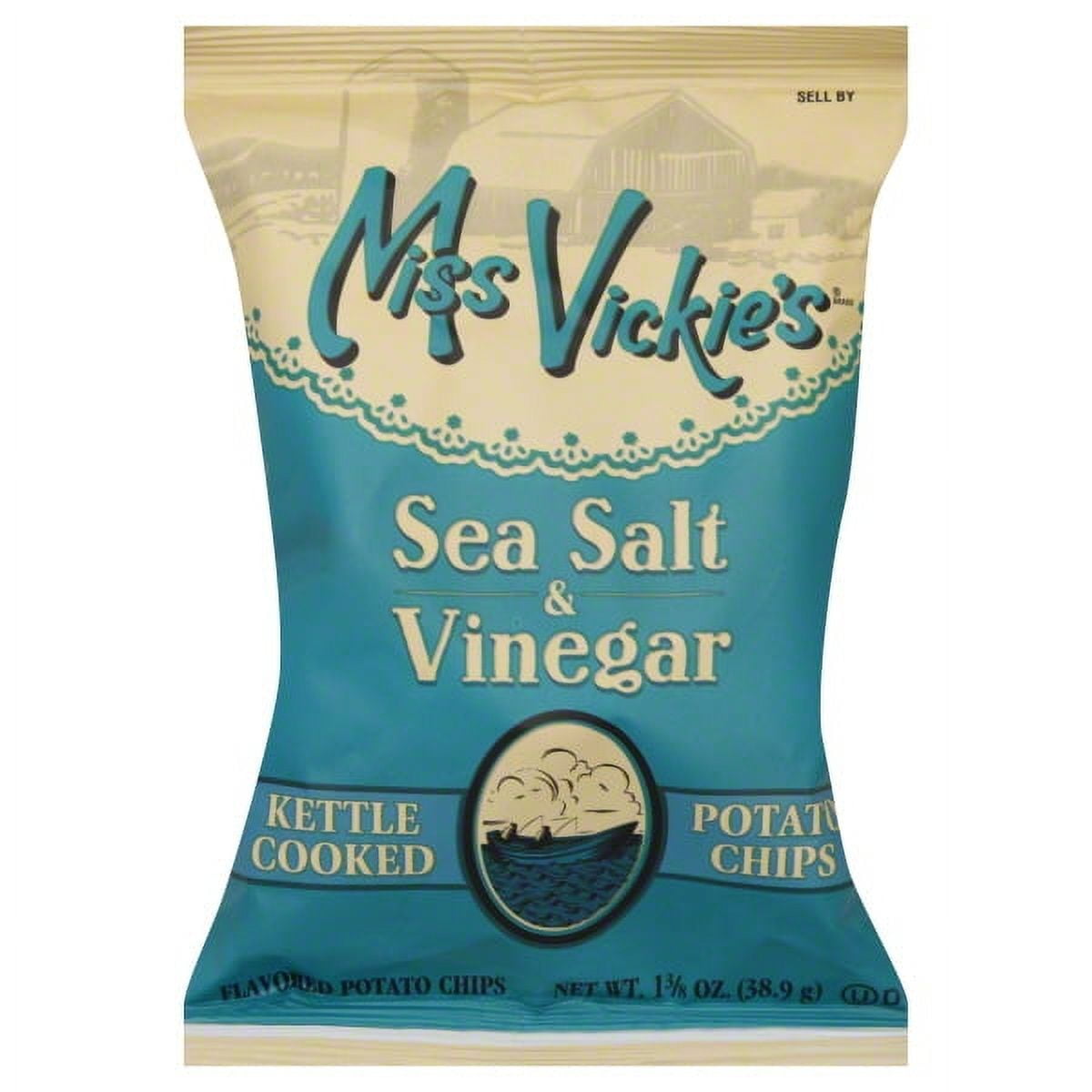 Miss Vickie's® Sea Salt and Vinegar Flavored Potato Chips 1.375 oz. Bag
