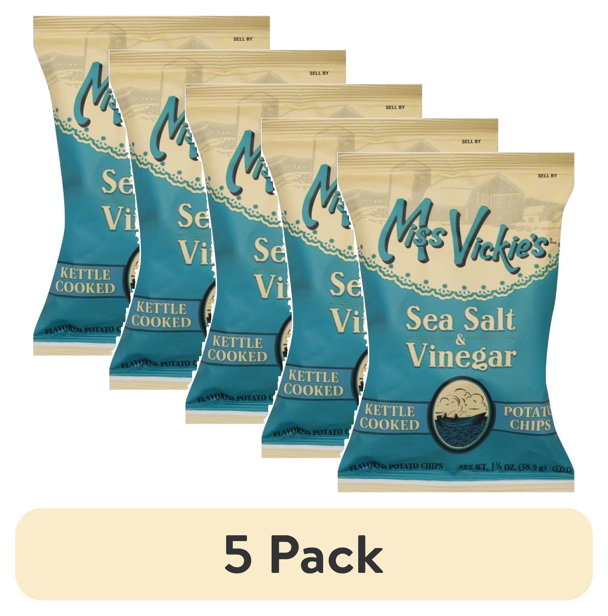 (5 pack) Miss Vickie's Kettle Cooked Potato Chips, Sea Salt & Vinegar ...
