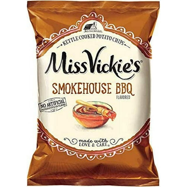Miss Vickie's Smokehouse BBQ Flavored Kettle Cooked Potato Chips 1.375
