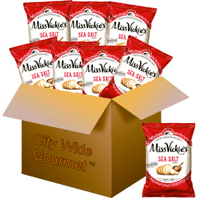 Hal's New York Kettle Cooked Potato Chips – White Cheddar Popcorn, Gluten Free, 0.90oz Bag (Pack Of 24)