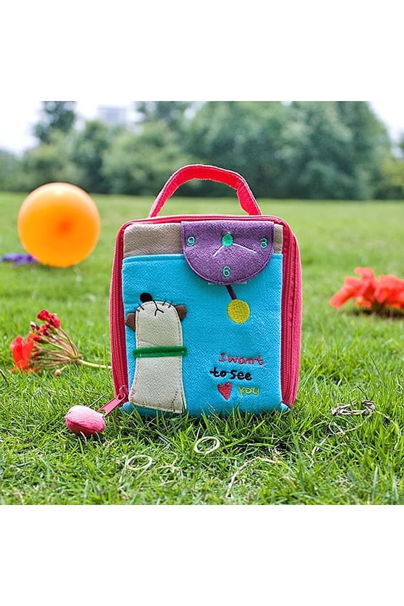 [Miss You] Embroidered Applique Cosmetic Bag / Camera bag / Hand Purse Wallet (4.9*4.7*2)