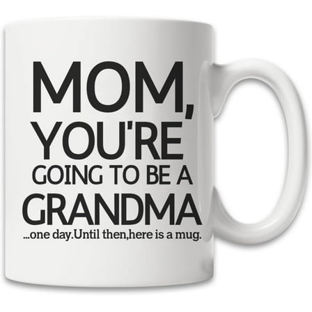 MissDaisy-Mom,Going To Be A Grandma Funny Coffee Mug - Gag Christmas Gifts for Mom from Son, Daughter, Kids - Xmas Best Moms Gift Ideas - Unique Birthday Present for Women