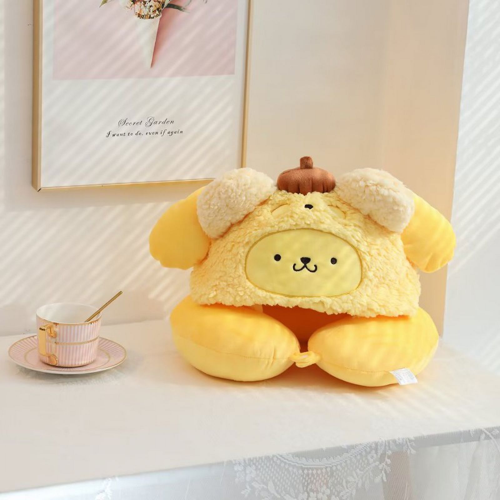 MissKitty Sanrio Melody Kuromi Cute Car Travel Hooded Neck Pillow