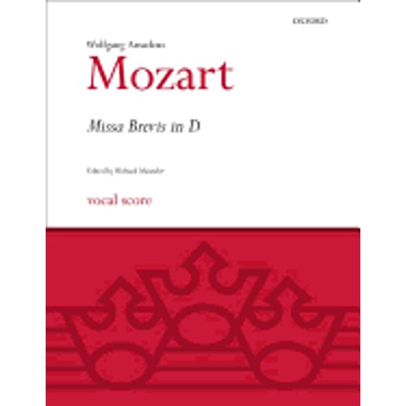 Pre-Owned Missa Brevis in D K.194: Vocal Score (Paperback 9780193376304) by Wolfgang Amadeus Mozart, Richard Maunder