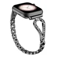 thumbnail image 1 of Missair Slim Band Compatible with Apple Watch 38mm 40mm 41mm 42mm 44mm 45mm Series 8/7/6/5/4/3/SE, Women Girl Diamond Jewelry Dressy Strap Fancy Rhinestones Bracelet Replacement Wristband for iWatch, 1 of 6