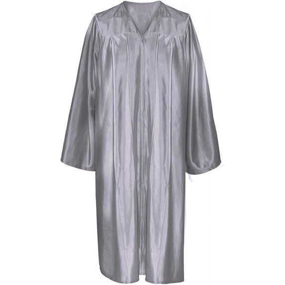 Misscom Unisex Shiny Graduation Gown Robe for High School and Bachelor | Choir Robe for Church