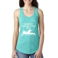 thumbnail image 1 of Missed Your Call Fishing Line Joke Fishing Ladies Racerback Tank Top, Tahiti Blue, Medium, 1 of 3