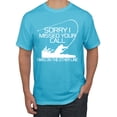 thumbnail image 1 of Missed Your Call Fishing Line Joke Fishing Men's Graphic T-Shirt, Light Turquoise, Small, 1 of 3