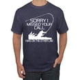 thumbnail image 1 of Missed Your Call Fishing Line Joke Fishing Men's Graphic T-Shirt, Vintage Heather Navy, X-Large, 1 of 3