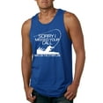 thumbnail image 1 of Missed Your Call Fishing Line Joke Fishing Mens Graphic Tank Top, Royal, X-Large, 1 of 3