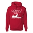 thumbnail image 1 of Missed Your Call Fishing Line Joke Fishing Unisex Graphic Hoodie Sweatshirt, Red, 3XL, 1 of 3
