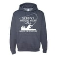 thumbnail image 1 of Missed Your Call Fishing Line Joke Fishing Unisex Graphic Hoodie Sweatshirt, Vintage Heather Navy, Small, 1 of 3