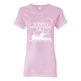 thumbnail image 1 of Missed Your Call Fishing Line Joke Fishing Womens Graphic T-Shirt, Light Pink, Large, 1 of 3