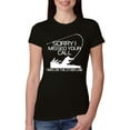 thumbnail image 1 of Missed Your Call Fishing Line Joke Fishing Womens Slim Fit Junior Tee, Black, Small, 1 of 3