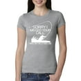 thumbnail image 1 of Missed Your Call Fishing Line Joke Fishing Womens Slim Fit Junior Tee, Heather Grey, 2XL, 1 of 3