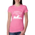 thumbnail image 1 of Missed Your Call Fishing Line Joke Fishing Womens Slim Fit Junior Tee, Hot Pink, X-Large, 1 of 3