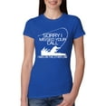 thumbnail image 1 of Missed Your Call Fishing Line Joke Fishing Womens Slim Fit Junior Tee, Royal, Large, 1 of 3