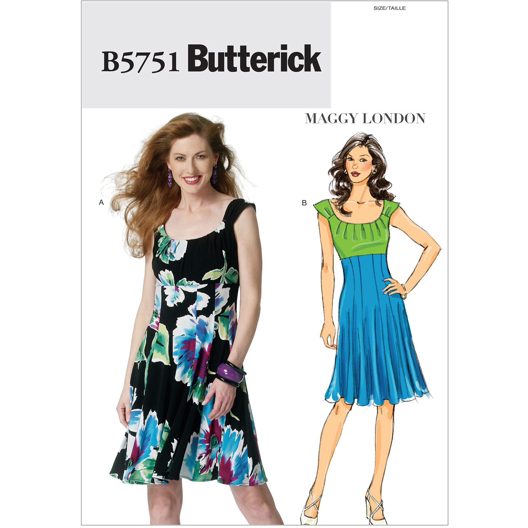 Misses' Dress-C5 (10-12-14-16-18) -*SEWING PATTERN* - image 1 of 6