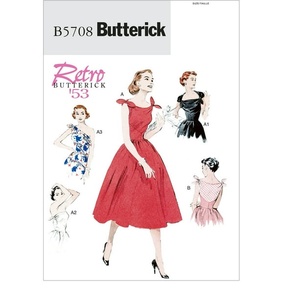 Misses' Dress-E5 (14-16-18-20-22) -*SEWING PATTERN*