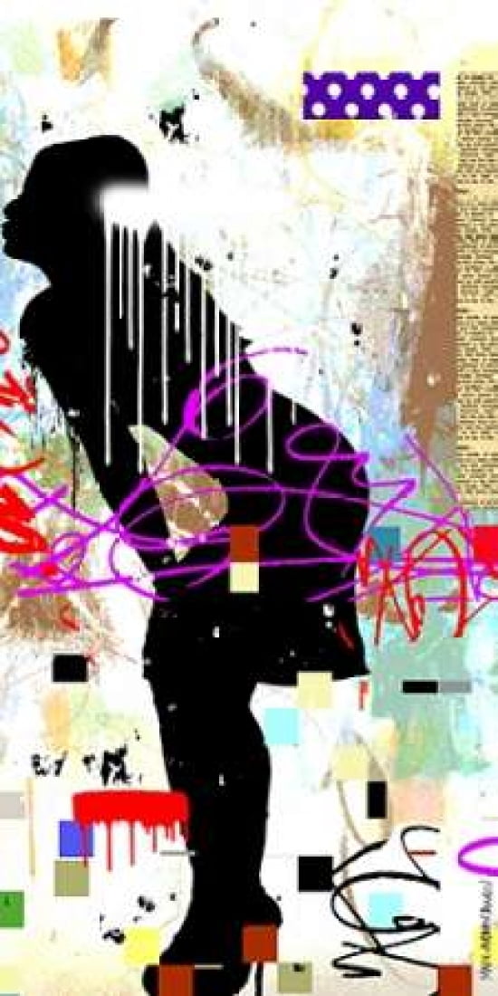 Misses Kisses Canvas Art - Mark Andrew Allen (10 x 20)