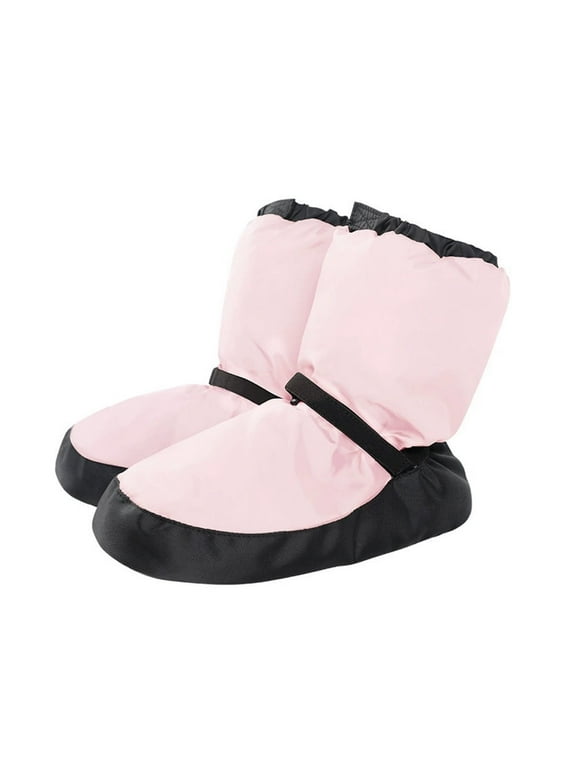 Women Warm Up Bootie Dance Shoes/Slipper(Pink,M)