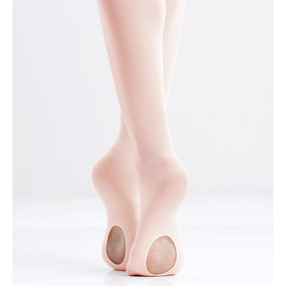 Missfiona Ballet Tights for Girls Velvet 60D Soft High Waist Dance Tights for Kids(Ballet Pink,M)