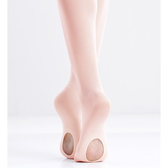 Missfiona Ballet Tights for Girls Velvet 60D Soft High Waist Dance Tights for Kids(Ballet Pink,L)