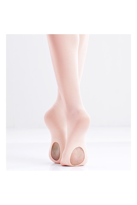 Ballet Tights for Girls Velvet 60D Soft High Waist Dance Tights for Kids(Ballet Pink,L)