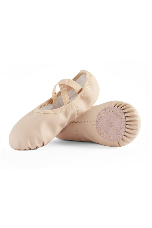 Girl Ballet Dance Shoes Soft Leather Ballet Slippers for Toddler/Little Kid/Big Kid(1,Little Girl)