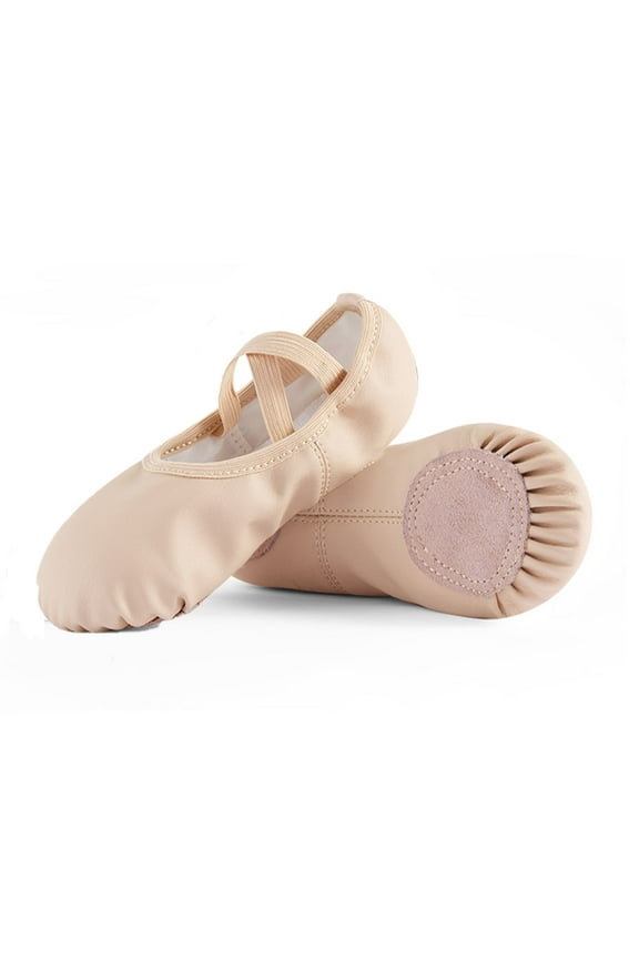 Girl Ballet Dance Shoes Soft Leather Ballet Slippers for Toddler/Little Kid/Big Kid(4,Little Girl)