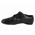 thumbnail image 1 of Missfiona Jazz Leather Lace-up Practice Dancing Shoes for Women Split Sole(8,Black), 1 of 7
