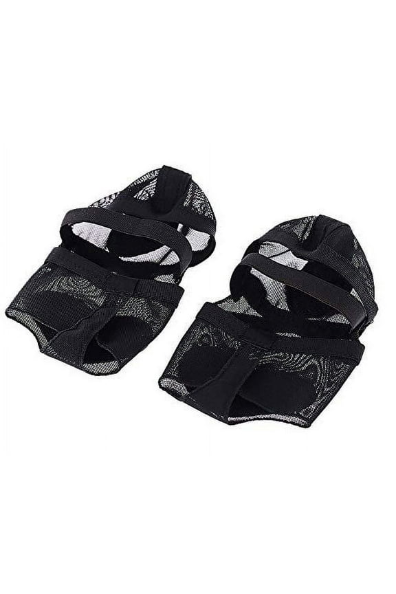 Womens Lyrical Dance Shoes Ballet Belly Dance Toe Pad Full Body Dance Paw Socks(XL, Black)