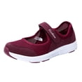 thumbnail image 1 of Missfiona Women's Mesh Mary Jane Sneakers Lightweight Walking Shoes Comfortable Casual Work Flats(6.5,Red), 1 of 6