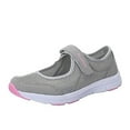 thumbnail image 1 of Missfiona Womens Mary Jane Sneakers Walking Shoes Breathable Granny Flat Work Shoes(6,Gray), 1 of 6