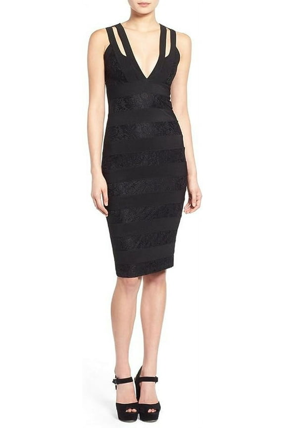 Lace Bandage Body-Con Dress, Size 2 US / 6 U