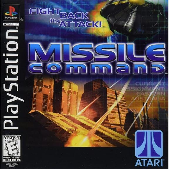Missile Command - Playstation PS1 (Game with Case and Artwork)