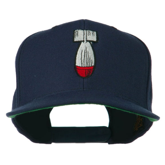 Missile Flat Bill Embroidered Baseball Cap - Navy OSFM