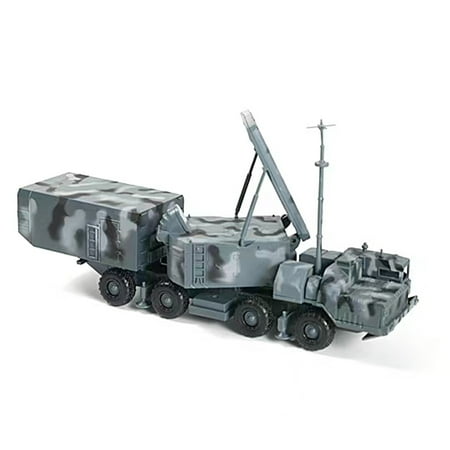 Missile Radar Vehicle Model 1:72 Plastic Grey S-300 Air Defense Missile Radar Vehicle Model Simulation Fighter Vehicle Model, Grey