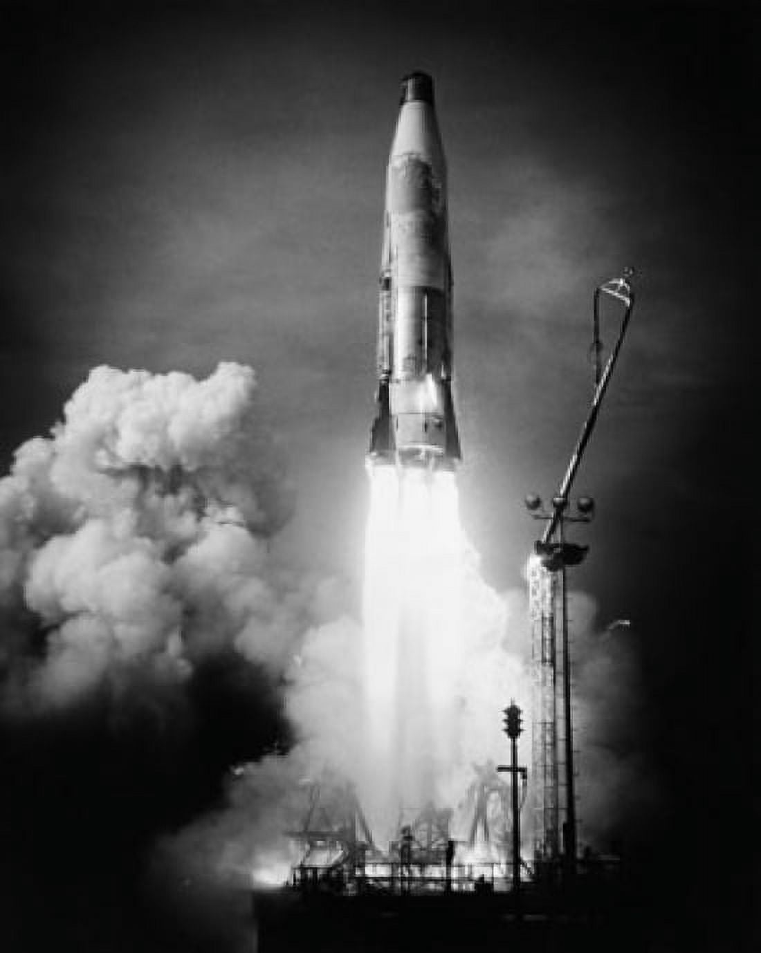 Missile taking off from a launch pad Atlas Missile Cape Canaveral Florida USA Canvas Art - (18 x 24)