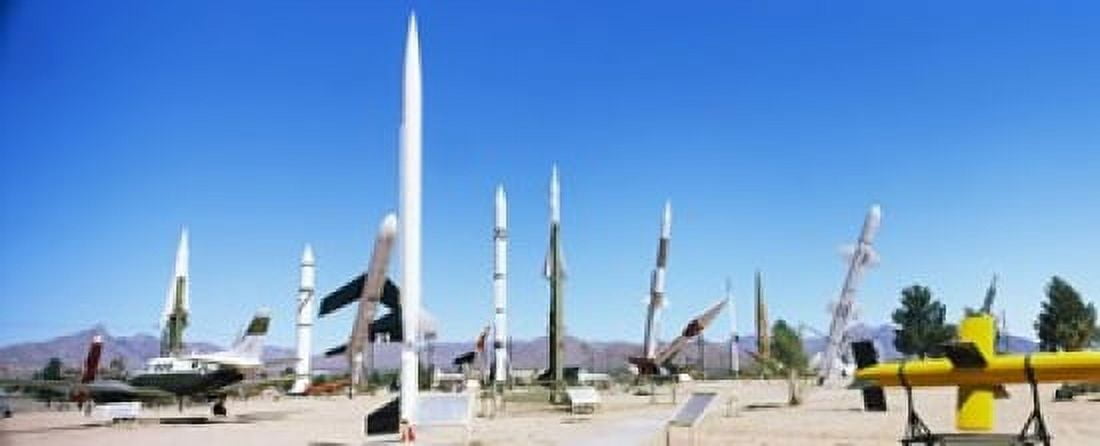 Missiles at a museum White Sands Missile Range Museum Alamogordo New Mexico USA Canvas Art - Panoramic Images (15 x 6)