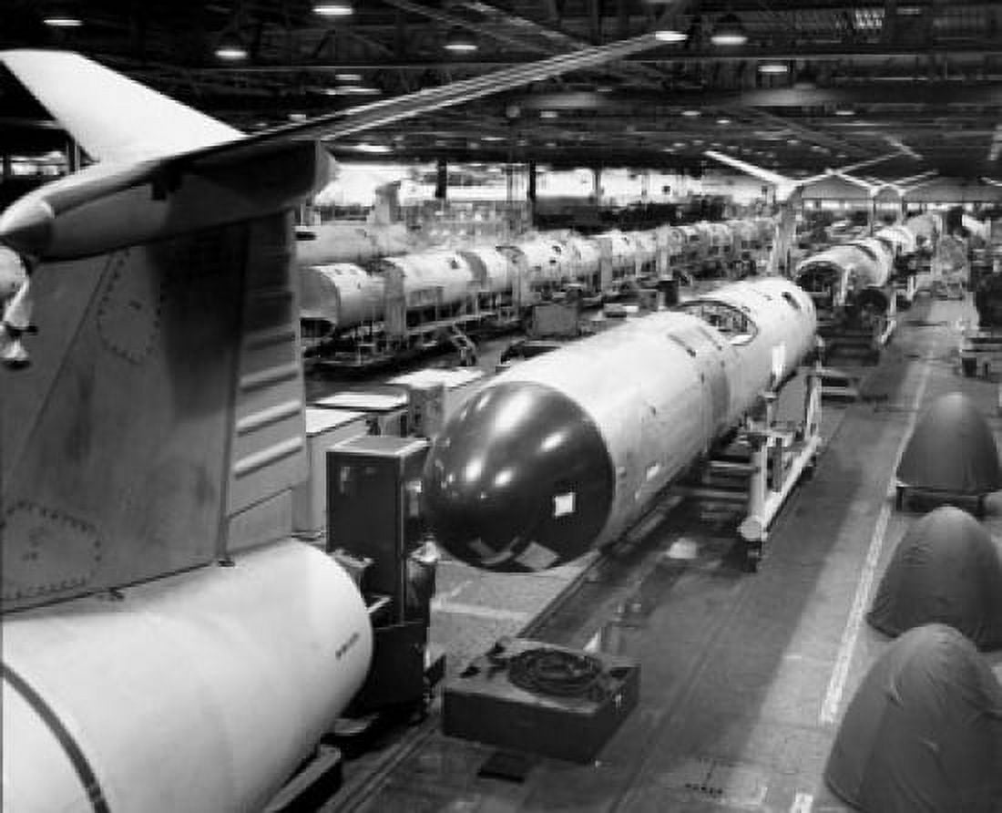 Missiles in factory Martin TM-76 Mace Canvas Art - (24 x 36)