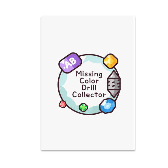 Missing Color Drill Collector Wall Decor - Diamond Painting Enthusiast - 13x19 Poster Print