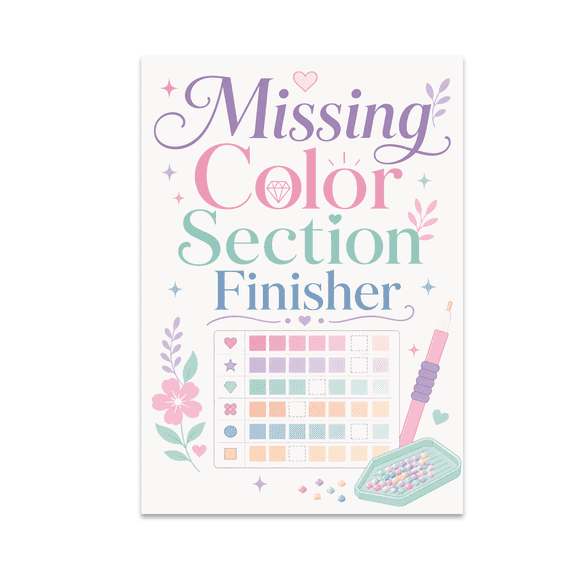 Missing Color Section Finisher Art - Diamond Painting Enthusiast - 13x19 Poster Print