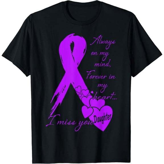 Missing Daughter My Guardian Angel Memorial Day Men Women T-ShirtMen and women, Black T-shirt, size: Extra large S-4XL