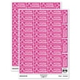 thumbnail image 1 of Missing Homework Penguin Teacher Student School Sticker Set - Hot Pink - Matte Finish - 1.5" Small, 1 of 7