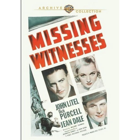 Missing Witnesses (DVD), Warner Archives, Action & Adventure