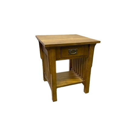 Mission 1 Drawer Crofter End Table - Model A19 - Walnut