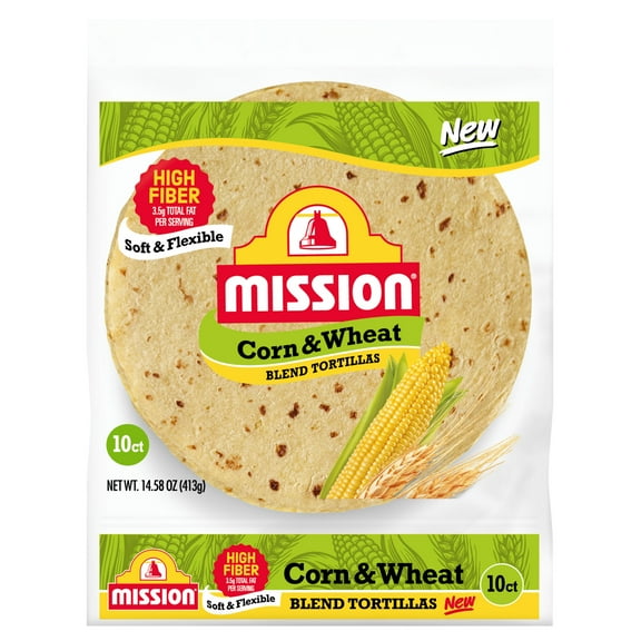 Mission Corn & Wheat Blend Tortillas, 10 count